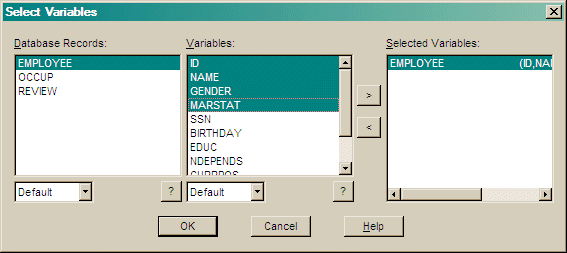 Select Variables